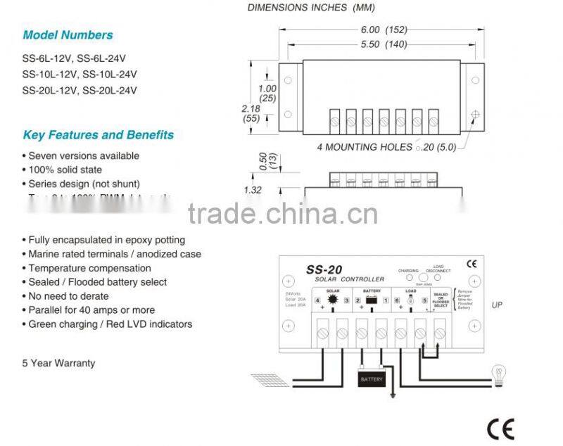 SL SS morning star SOLAR CONTROLLER