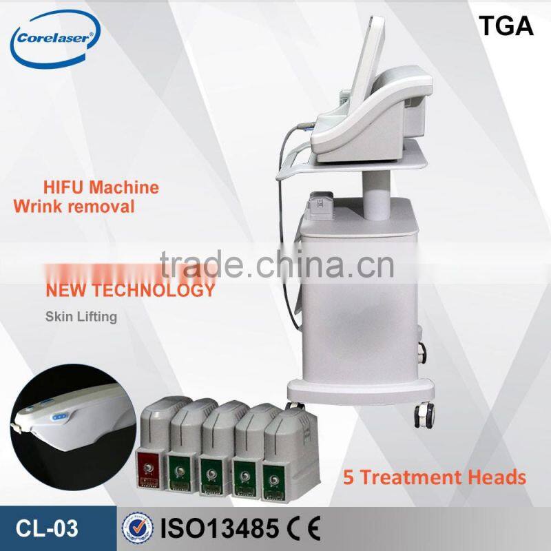 HIFU Machine High Intensity Focused Ultrasound Best Face Lift and Wrinkle Removal Machine
