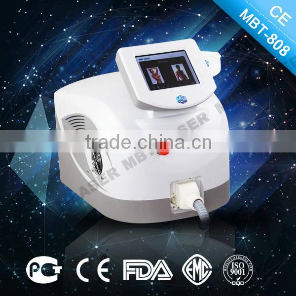 Germany Micro channel 808nm diode laser hair removal machine 12 bars 600w