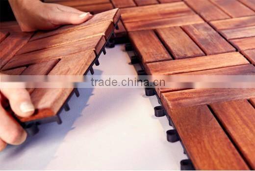 Garden deck tiles made of Acacia wood in Vietnam