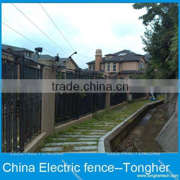 perimeter security high volotage fencing system with alarm