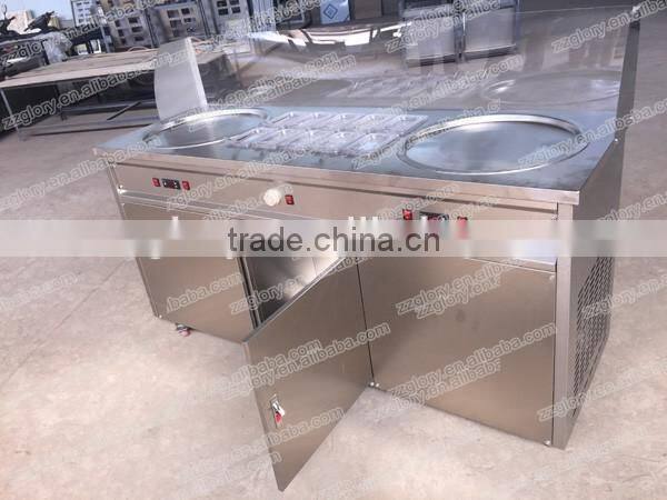 50cm Stainless Steel Flat Pan Thailand Fried Ice Cream Machine