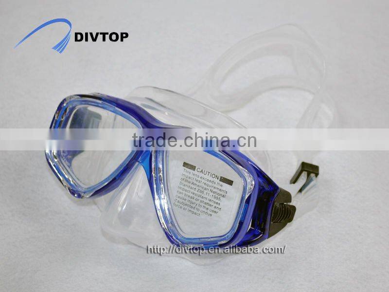 Silicone female diving mask/snorkelling set