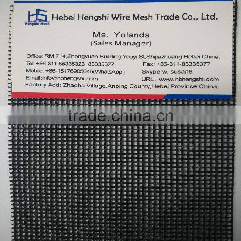 Black Coated Ss Security Screen Mesh Anti Theft Mesh