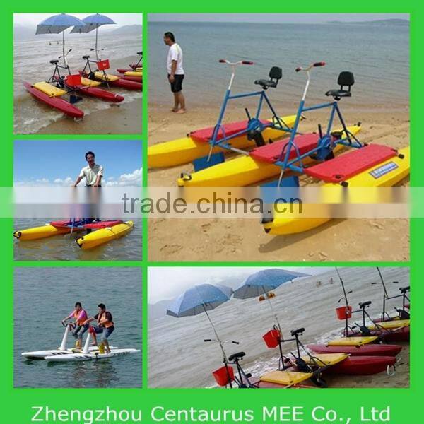 Salt water use 3 wheels water tricycle bike with colorful wheels