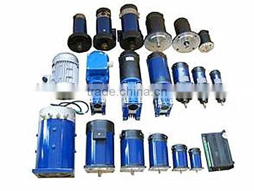 Brushed permanent magnet DC motor with worm gearbox