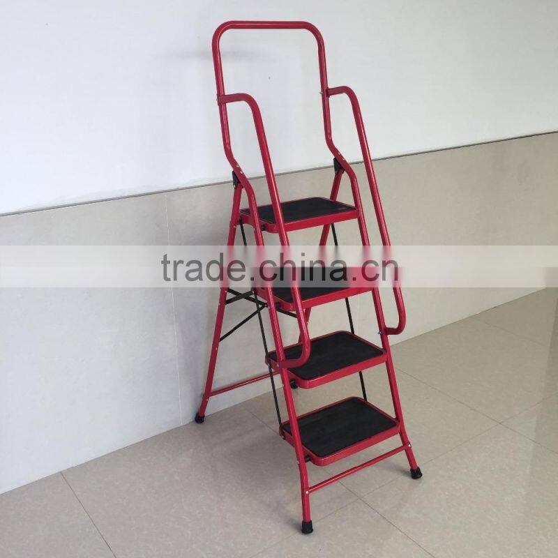 2 Step stool Folding ladder Safety Handrail Rail
