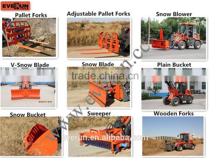 EVERUN 2.0ton Loading Machine ER20 CE Farm Tools Front Wheel Loader with Spare Parts for Sale Germany