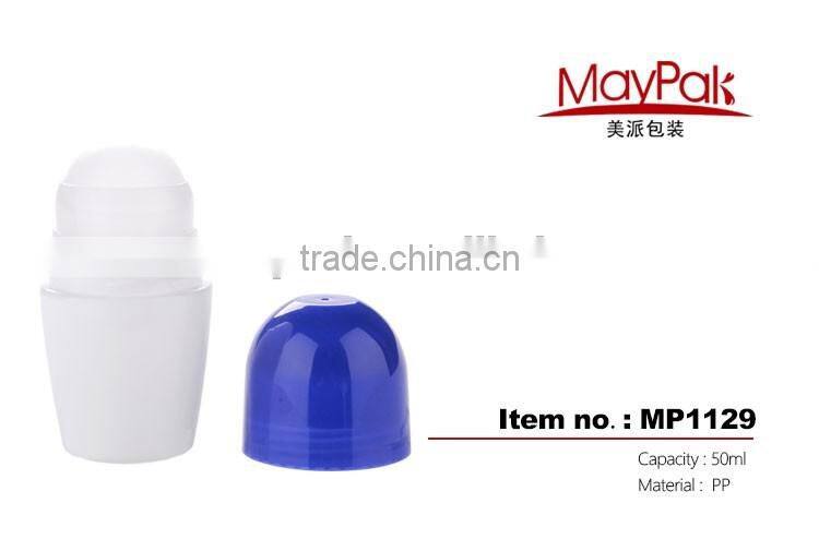 Yuyao manufacturer supply 50ml plastic roll on bottle
