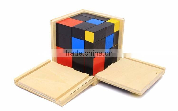 Preschool Training Learning Toys Montessori Trinomial Cube Math education