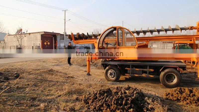 four wheels pile driver/piling machine pile hammer piledriver pile rig