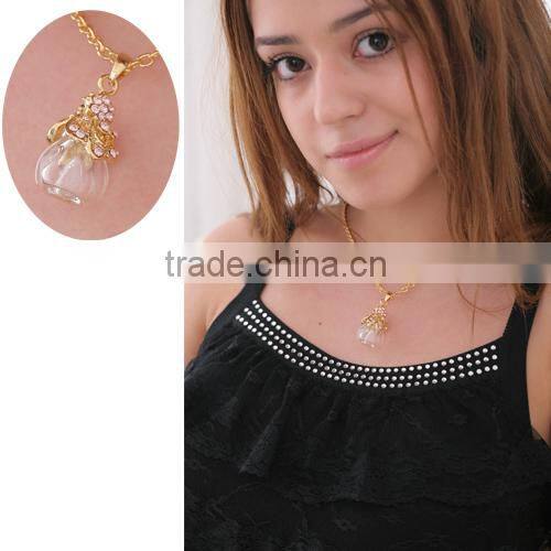 Dress Shape Jewelry Pendant Glass Perfume bottle jewelry