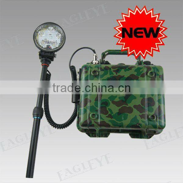 Guangzhou Factory! IP67 24W Waterproof Rechargeable LED work lights with Safety Case, Police Equipment