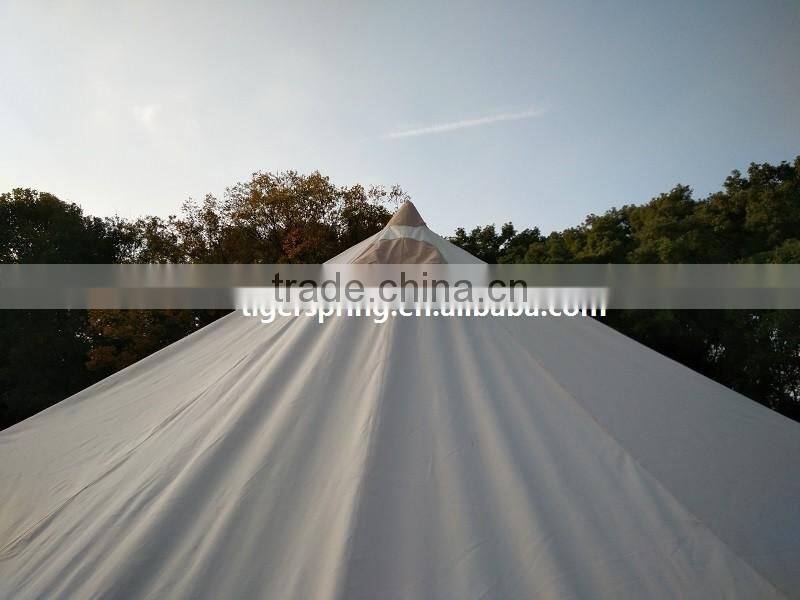 Outdoor Heavy Duty 4m Bell Tent Camping Bell Tent with Two Doors