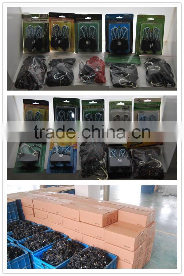 1/4" hood hanger rope ratchet/ rope ratchet light hanger/ adjustable grow light rope hanger