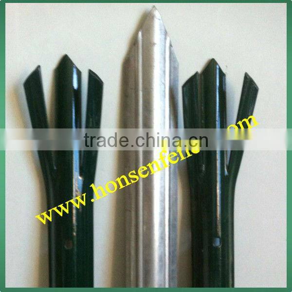 2014 High Quality Factory Price Triple Pointed W section Palisade Fence