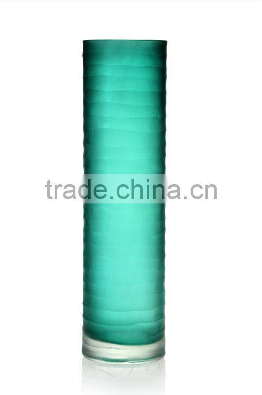 high quality simple elegant stock promotion table decoration cheap glass vase cylinder