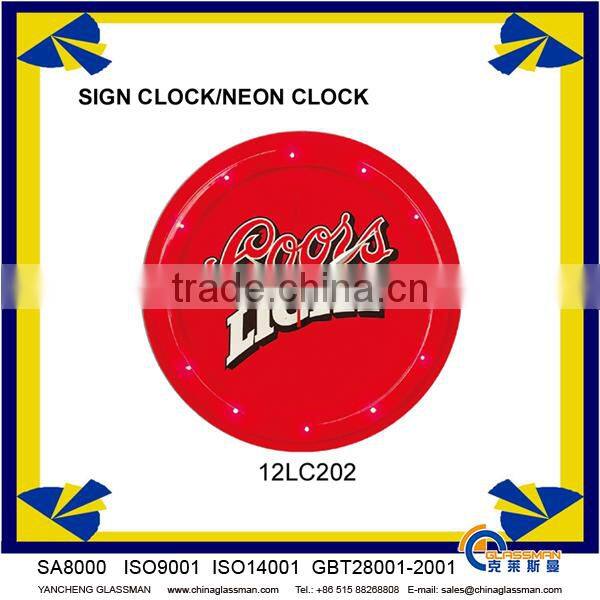 Exclusive custom led wall clock 12LC205