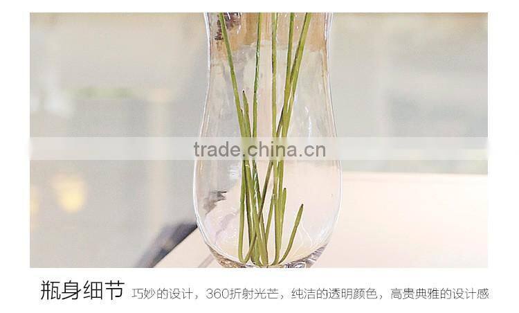 Home wedding table decor high transparent flower arranging glass containers