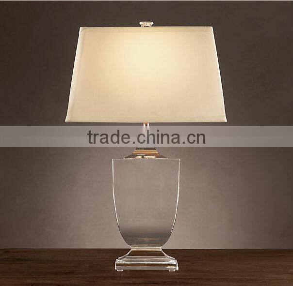 antique crystal bedside table lamp for bedroom