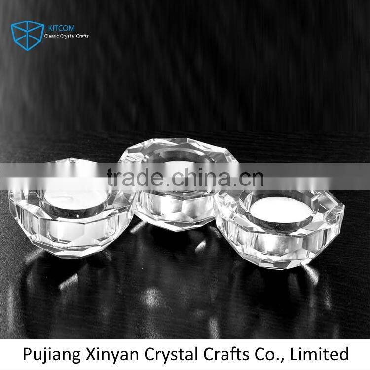 MAIN PRODUCT simple design crystal candle tealight holder with fast delivery