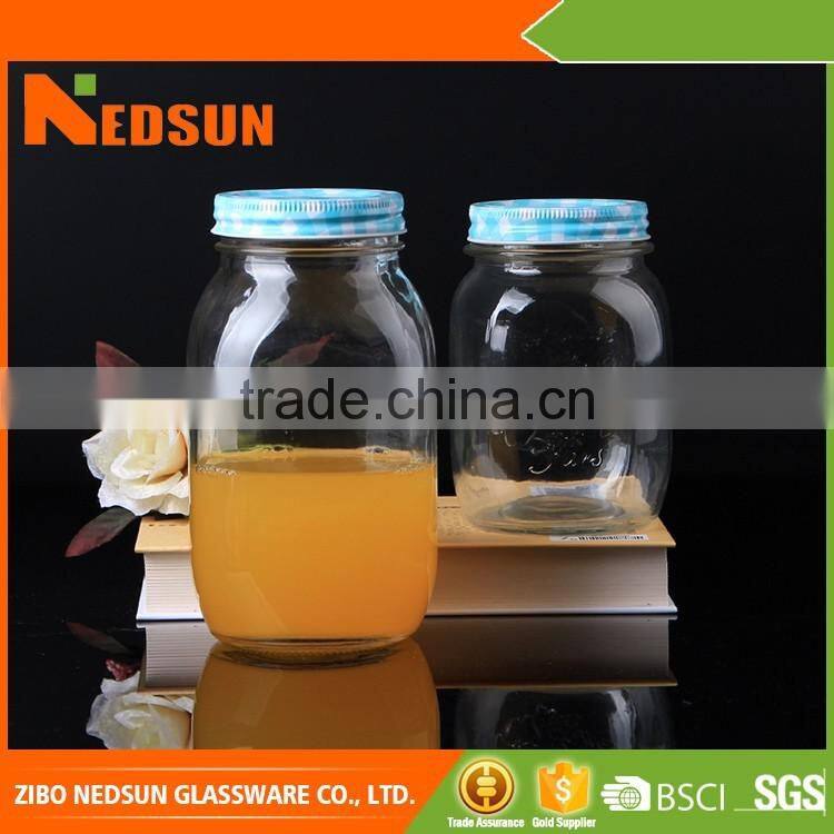 Wholesale market 1000ml 2017 New productslarge glass jar with lid New products launched in China