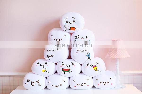 White Round Eps Foam Soft Emoji Doll
