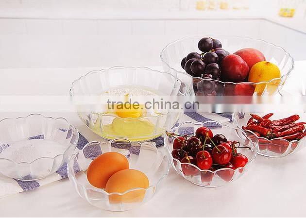 Elegant Glass Plate Salad Glass Bowl,Personalized Glass Fruit Bowl.