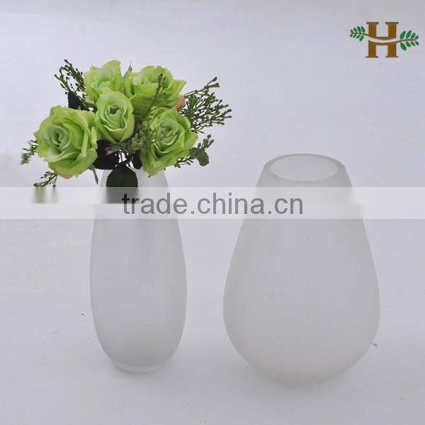 frosted glass vases for flower arrangement, frosted glass vases for decoration