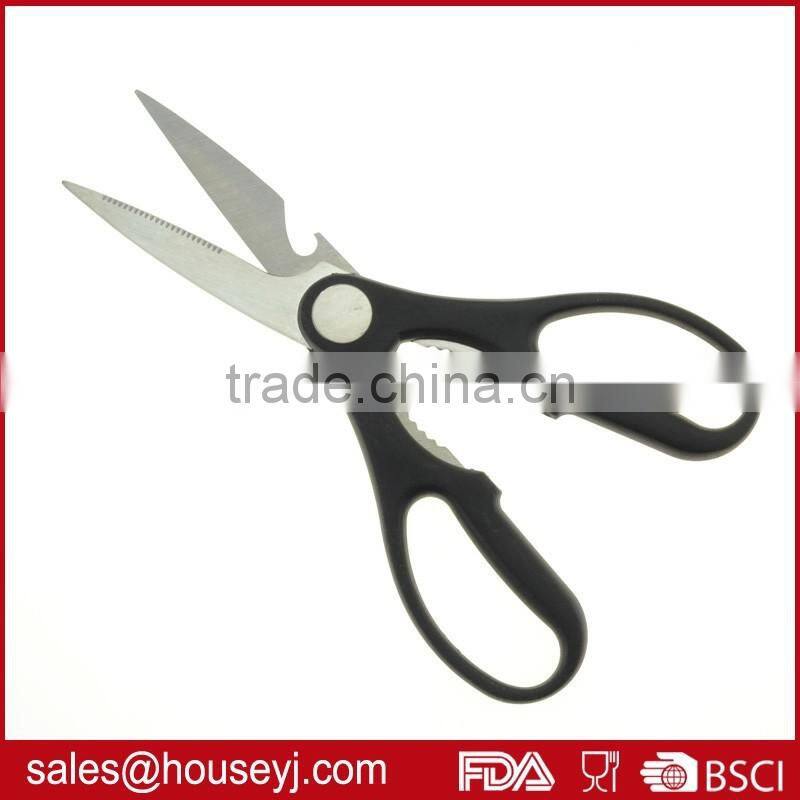high quality stainless steel kitchen scissors with pp plastic handle