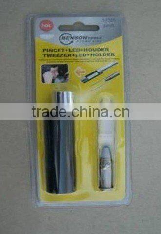 led eyebrow tweezer light