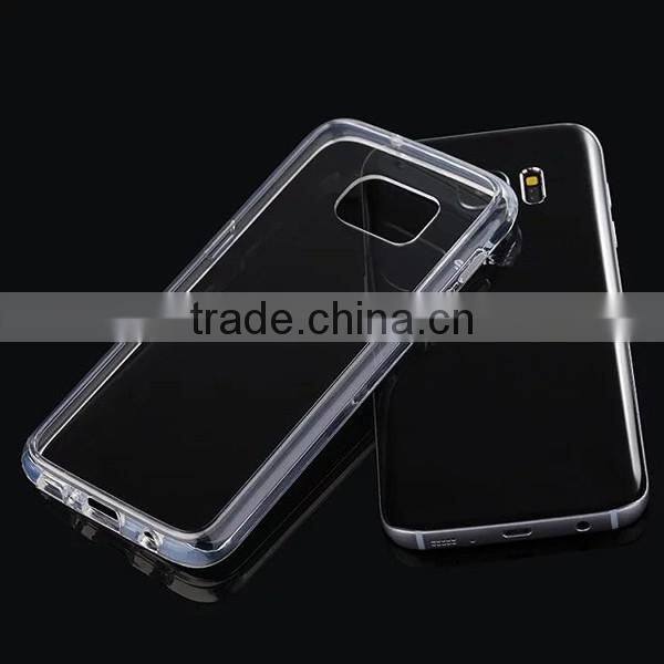 Multi color TPU + Acrylic best selling phone case, transparent clear case for samsung s7