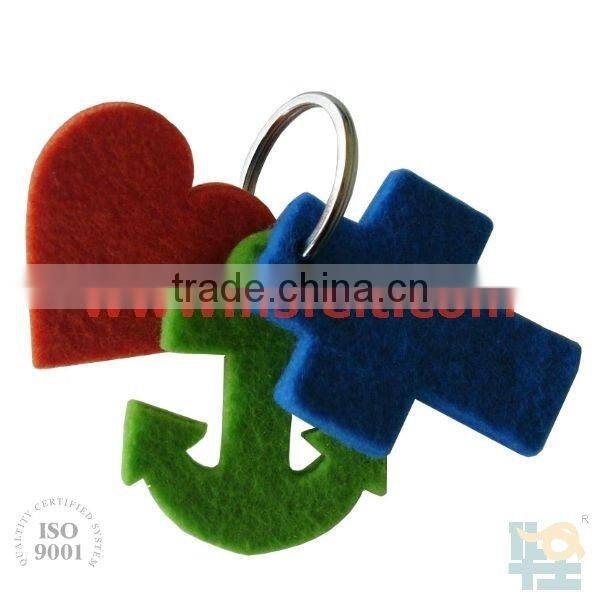 Fashion Custom Wool Felt Keychain