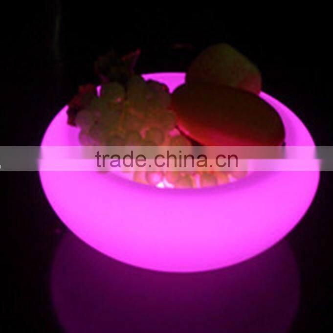illuminated LED RGB Fruit Bucket, Lighting colorful fruit bucket, led fruit tray