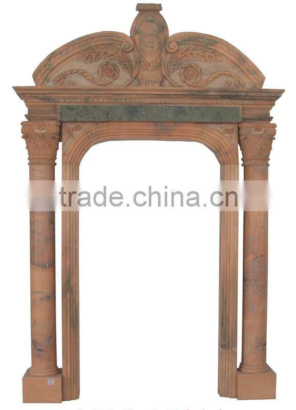 Hand carving marble carved door surround
