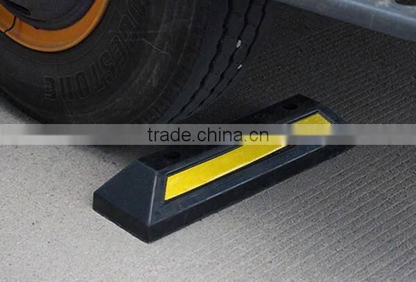 High quality garage safety parking stopper, rubber car wheel stopper