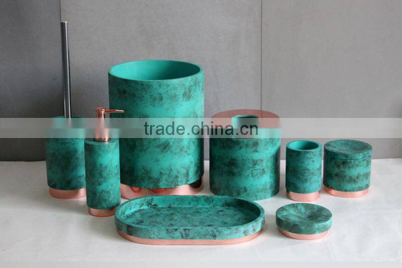 Imitate Glass Round Transparent Resin Toothbrush holder or Tumbler