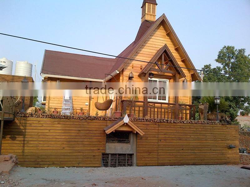 Wooden Log Material and House Shop Use prefabricated wooden house