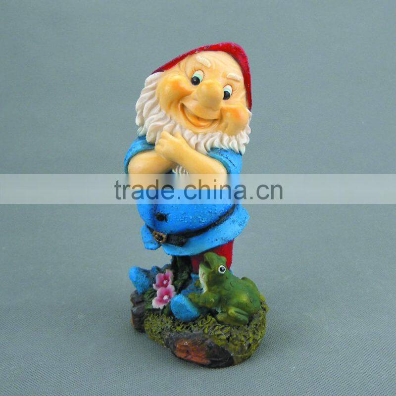 Custom Lovely Gnome Figurines ,Resin Garden Dwarf Statues