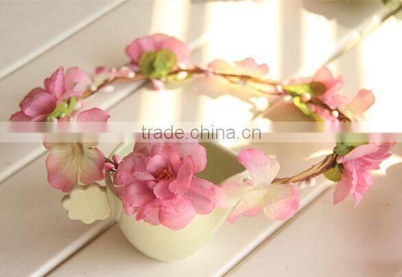 High Quality Bohemian Style Floral Flower Rose Party Wedding Hair Head Wreaths