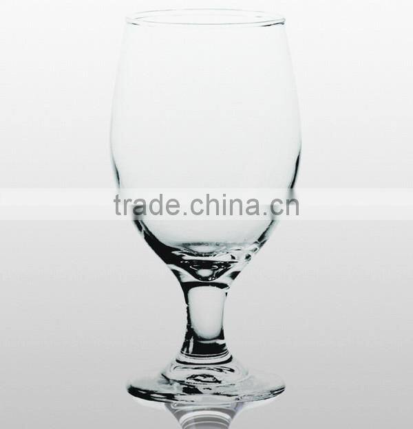 Hot sale clear glass cup drinking golet water goblet