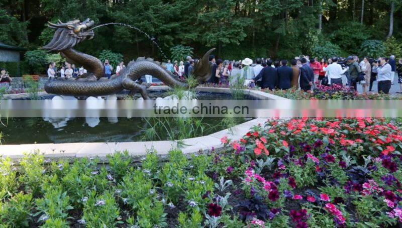 bronze factory metal craft bronze dragon water fountain for sale