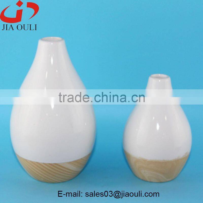 2016 popular home decor color wash ceramic tall vase