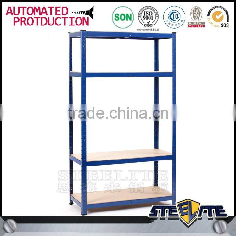 Light duty 5 layer metal rack steel goods storage shelf