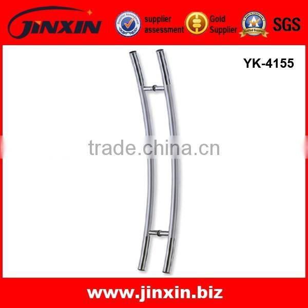 Stainless Steel Bent Round Wooden Door Pull Handle