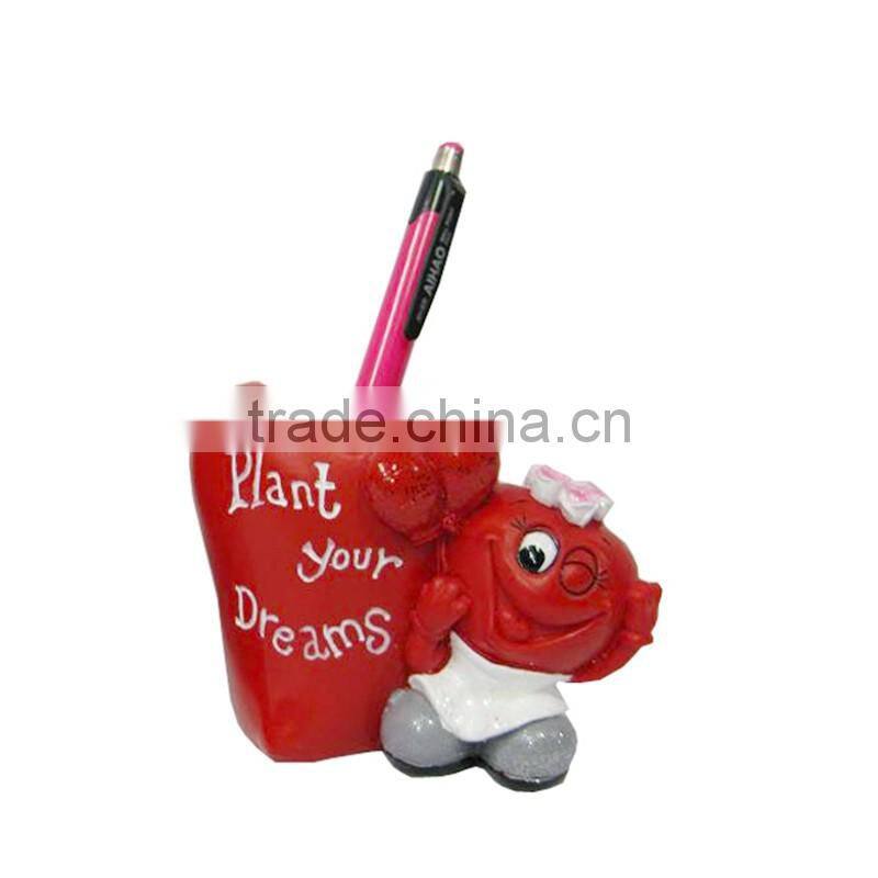 Resin penholder for desk decor