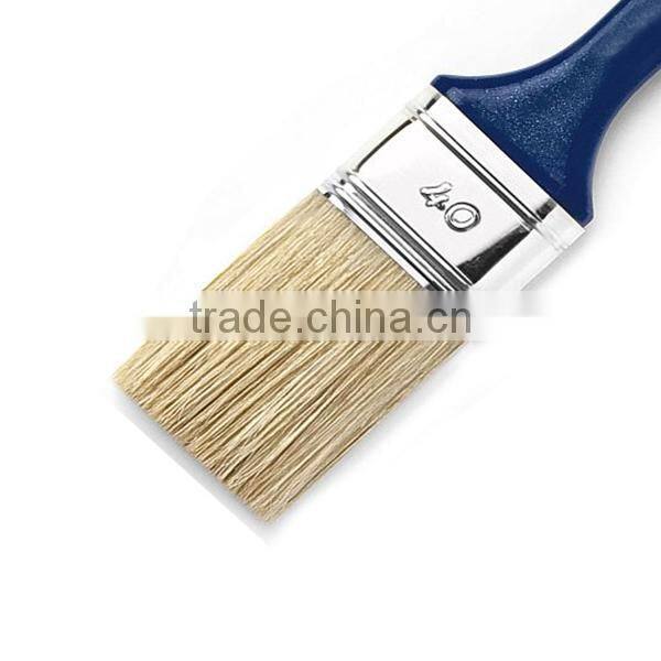 #40 Good Quality Long White Mixer Bristle Mighty Brush Plastic Handle Paint Brushes