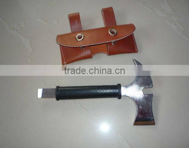 Multi-use axe with steel handle