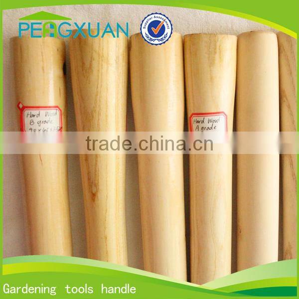 Garden used steel pickaxe with wooden handle