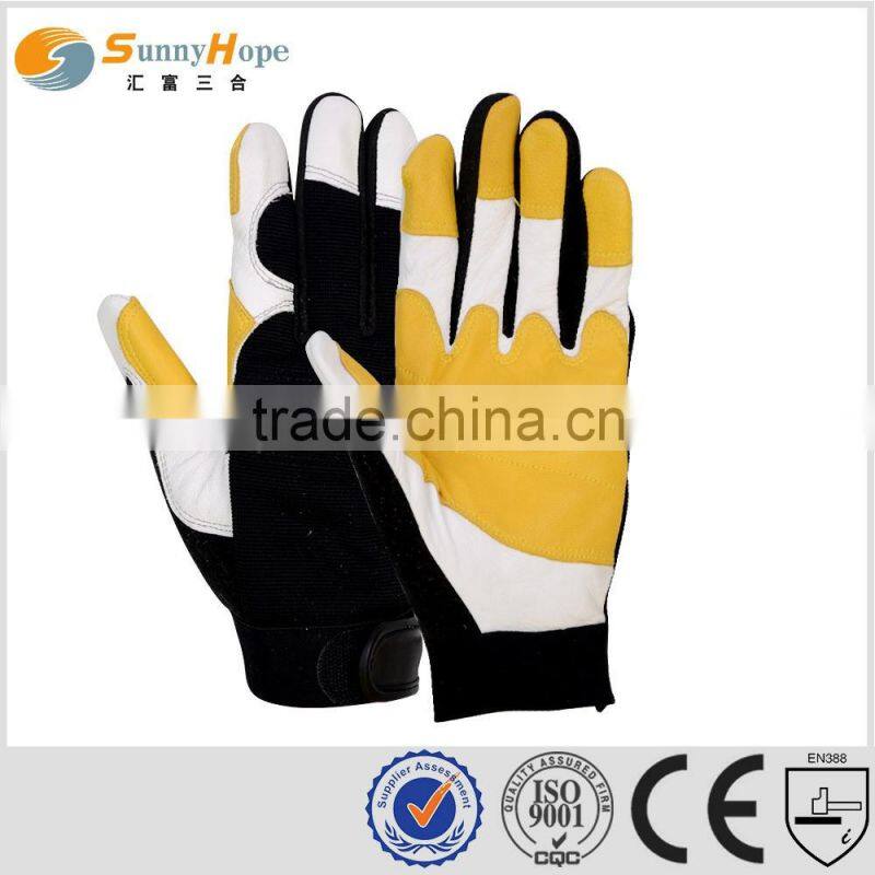 Sunnyhope orange cycling gloves knit ,motorcycle gloves